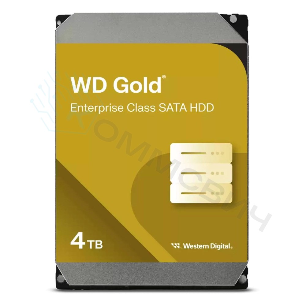 Диск HDD WD Gold SATA 3.5" 4 ТБ, WD4004FRYZ