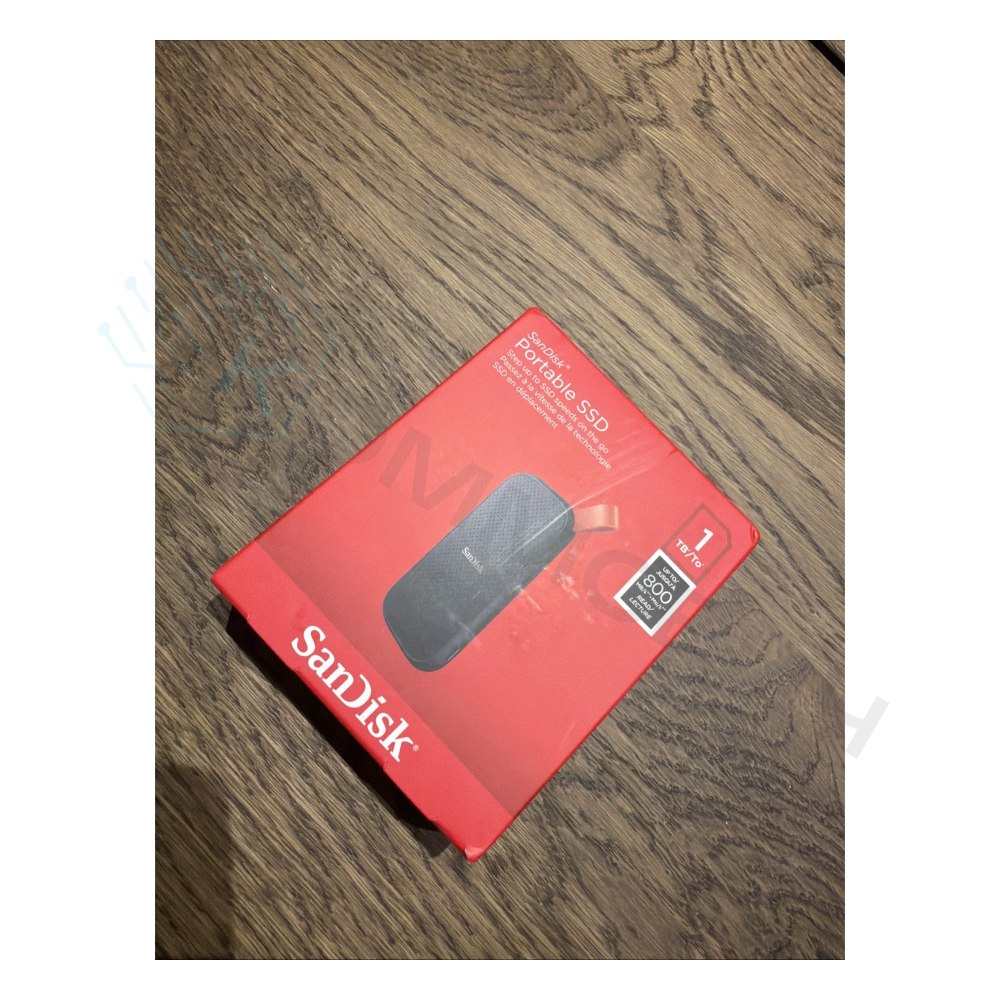 Внешний SSD SanDisk 1TB SDSSDE30-1T00-G26 Type-C, USB3.2 Gen2 800MB/s, black,