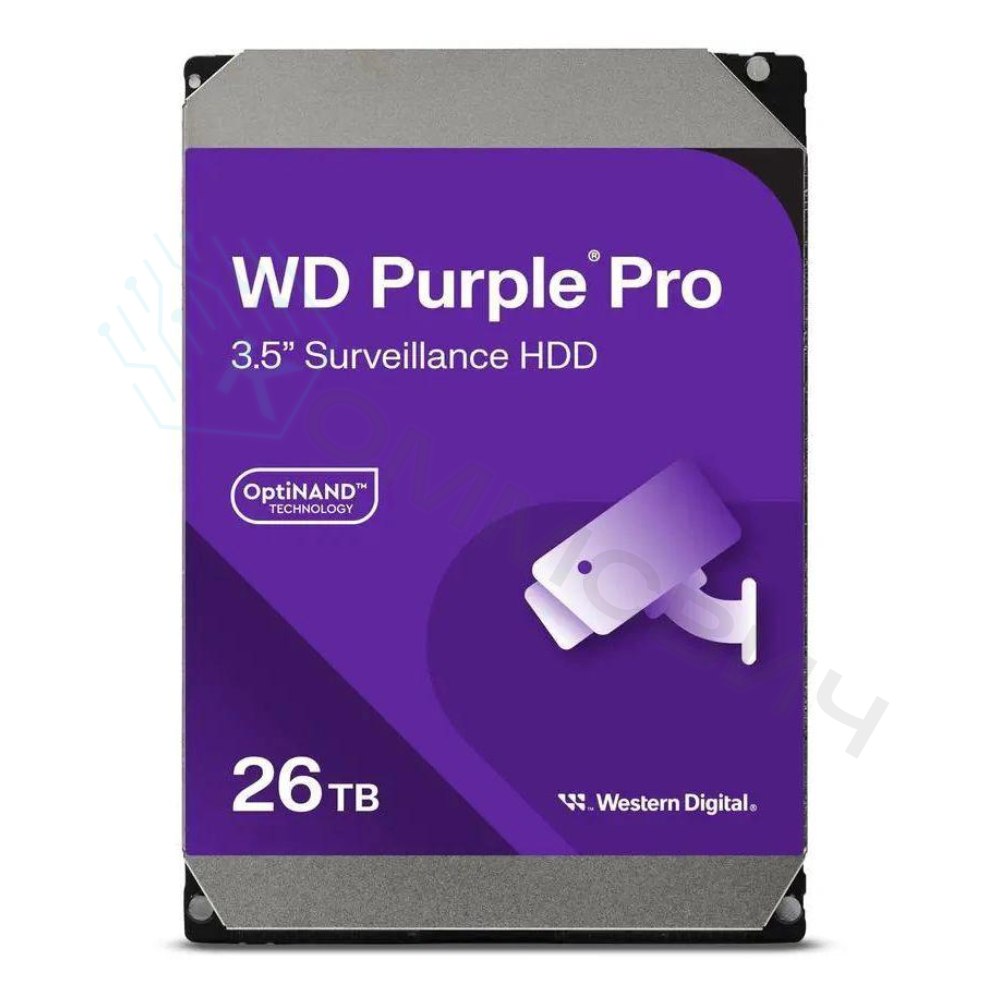 Диск HDD WD Purple Pro SATA 3.5" 26 ТБ, WD260PURP