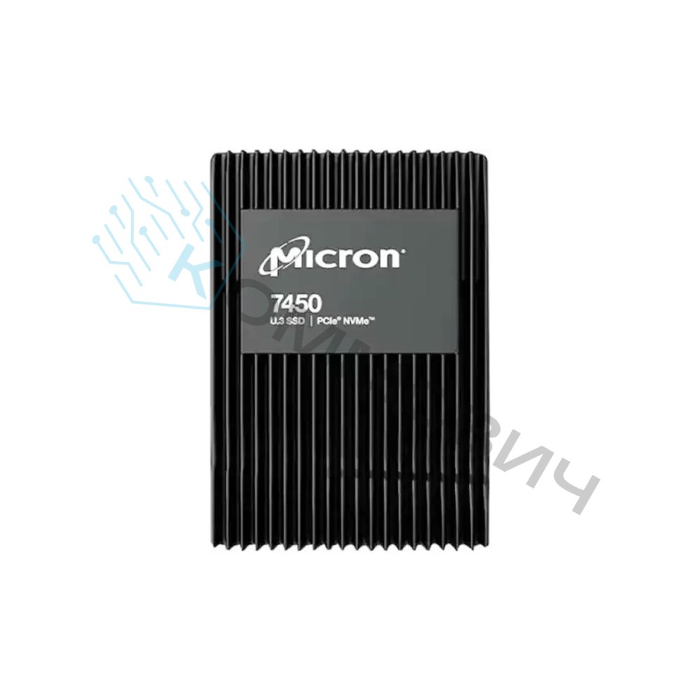 Твердотельный накопитель Micron SSD 7,68Tb MTFDKCB7T6TFR-1BC1ZABYY U3 2.5" 15mm, PCIe 4.0 x4 R/W 68,
