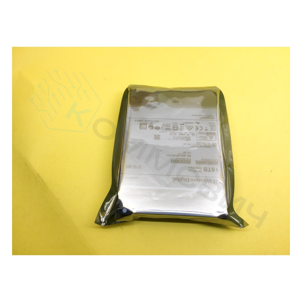 Жесткий диск серверный WD Ultrastar 16TB 3.5" 7200RPM 512MB SATA Helium Enterprise WUH722016CLE6L4 0B48722