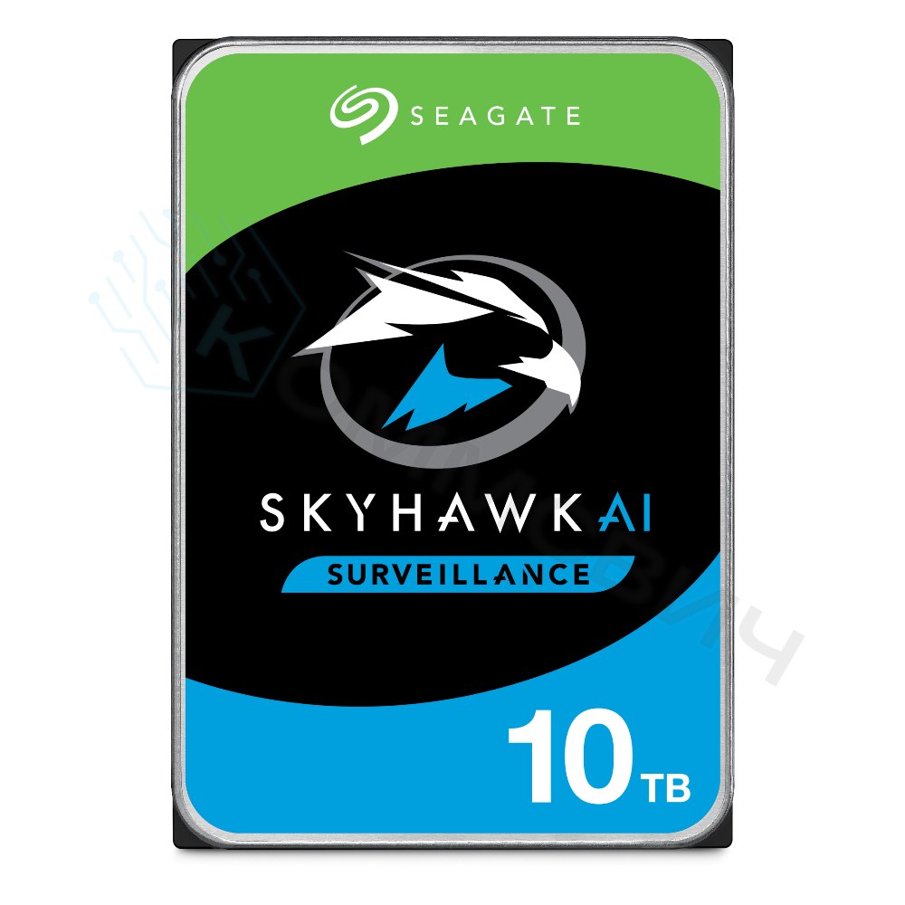 Диск HDD Seagate SkyHawk AI SATA 3.5" 10 ТБ, ST10000VE001