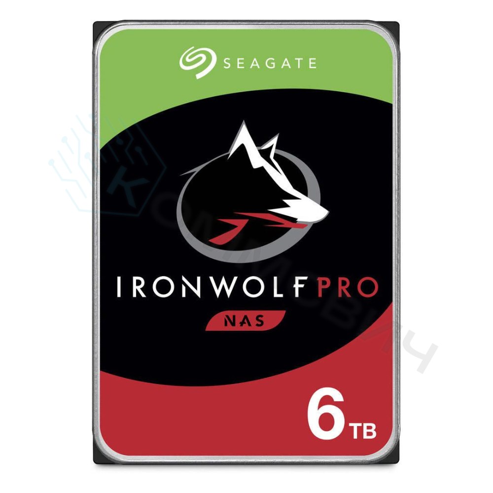 Диск HDD Seagate Ironwolf Pro SATA 3.5" 6 ТБ, ST6000NT001
